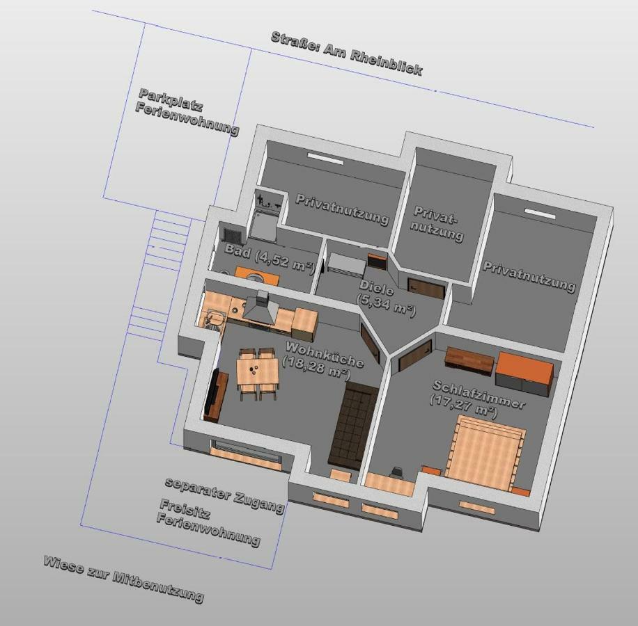 Ferienwohnung 554 - Urbar, Vis-A-Vis Der Loreley Urbar  Bagian luar foto